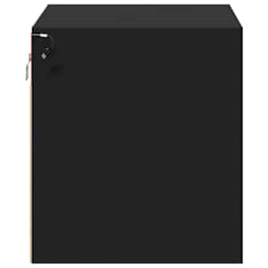 Nástěnné noční stolky s LED osvětlením 2 ks černé - obrázek 8