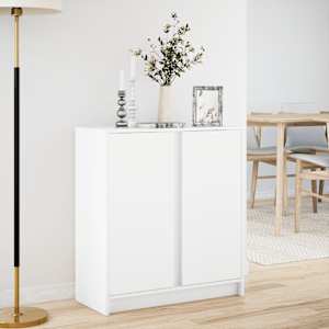 Příborník s LED bílý 77 x 34 x 85 cm kompozitní dřevo - obrázek 4