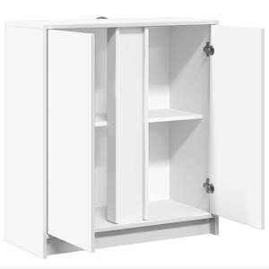 Příborník s LED bílý 77 x 34 x 85 cm kompozitní dřevo - obrázek 7