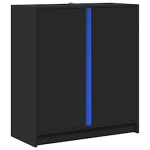 Příborník s LED černý 77 x 34 x 85 cm kompozitní dřevo - obrázek 3