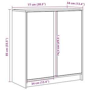 Příborník s LED černý 77 x 34 x 85 cm kompozitní dřevo - obrázek 14