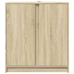 Příborník s LED dub sonoma 77 x 34 x 85 cm kompozitní dřevo - obrázek 6
