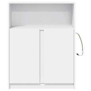 Příborník LED bílý 77 x 34 x 100 cm kompozitní dřevo - obrázek 6