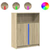 vidaXL puhvetkapp LED-tulega, Sonoma tamm, 77 x 34 x 100 cm, tehispuit