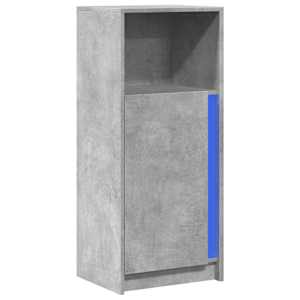 Příborník LED betonově šedý 42,5 x 34 x 100 cm kompozitní dřevo - obrázek 3