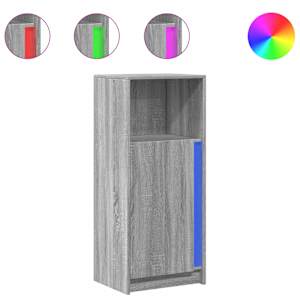 Příborník LED šedý sonoma 42,5 x 34 x 100 cm kompozitní dřevo - obrázek 2