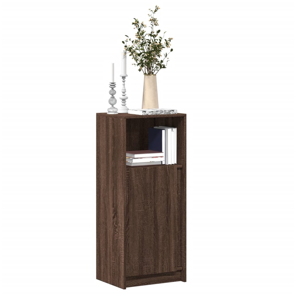 vidaXL LED-Sideboard Braun Eichen-Optik 42,5x34x100 cm Holzwerkstoff