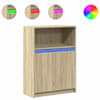 vidaXL puhvetkapp LED-tulega, Sonoma tamm, 72x34x100 cm, tehispuit