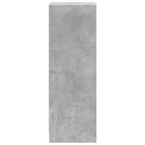 Příborník LED betonově šedý 38 x 34 x 100 cm kompozitní dřevo - obrázek 7
