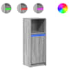 vidaXL puhvetkapp LED-tulega, hall Sonoma tamm, 38x34x100 cm tehispuit