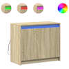 vidaXL puhvetkapp LED-tulega, Sonoma tamm, 72x34x61 cm, tehispuit