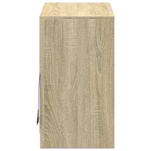 Příborník LED dub sonoma 72 x 34 x 61 cm kompozitní dřevo - obrázek 8