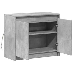 Příborník LED betonově šedý 72 x 34 x 61 cm kompozitní dřevo - obrázek 7