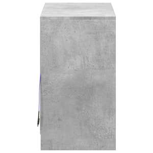 Příborník LED betonově šedý 72 x 34 x 61 cm kompozitní dřevo - obrázek 8