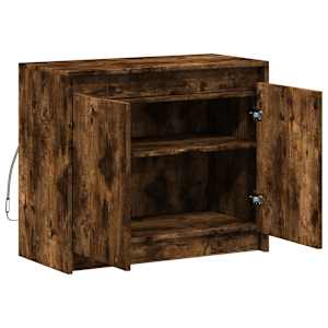 Příborník LED kouřový dub 72 x 34 x 61 cm kompozitní dřevo - obrázek 7