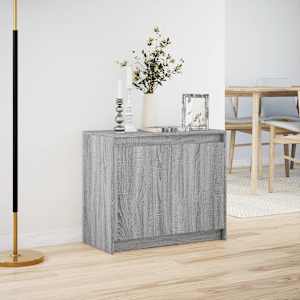 Příborník LED šedý sonoma 72 x 34 x 61 cm kompozitní dřevo - obrázek 4
