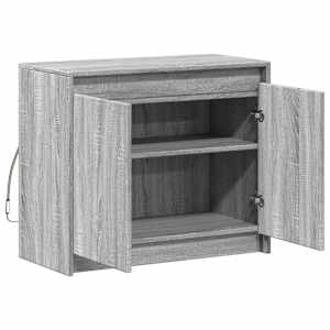 Příborník LED šedý sonoma 72 x 34 x 61 cm kompozitní dřevo - obrázek 7