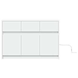 TV skříňka s LED bílá 91 x 34 x 61 cm kompozitní dřevo - obrázek 6
