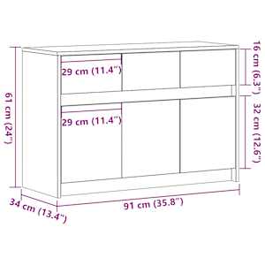TV skříňka s LED dub sonoma 91 x 34 x 61 cm kompozitní dřevo - obrázek 14