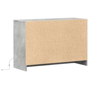 TV skříňka s LED betonově šedá 91 x 34 x 61 cm kompozitní dřevo - obrázek 8