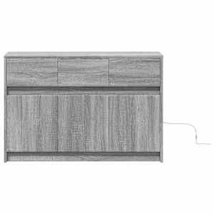 TV skříňka s LED šedá sonoma 91 x 34 x 61 cm kompozitní dřevo - obrázek 6