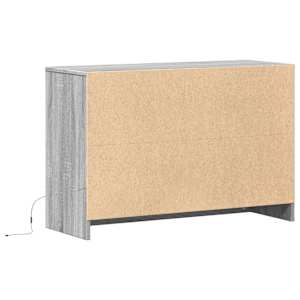 TV skříňka s LED šedá sonoma 91 x 34 x 61 cm kompozitní dřevo - obrázek 8
