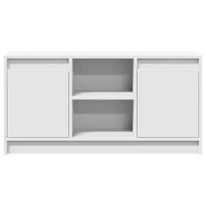 TV skříňka s LED bílá 100 x 34 x 50 cm kompozitní dřevo - obrázek 6