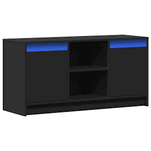 TV skříňka s LED černá 100 x 34 x 50 cm kompozitní dřevo - obrázek 3