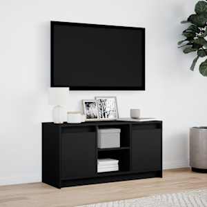 TV skříňka s LED černá 100 x 34 x 50 cm kompozitní dřevo - obrázek 4