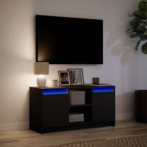 TV skříňka s LED černá 100 x 34 x 50 cm kompozitní dřevo - obrázek 5