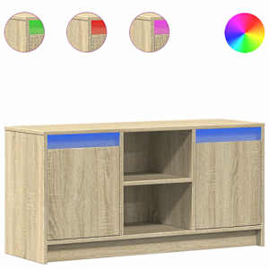 TV skříňka s LED dub sonoma 100 x 34 x 50 cm kompozitní dřevo - obrázek 2
