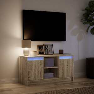 TV skříňka s LED dub sonoma 100 x 34 x 50 cm kompozitní dřevo - obrázek 5