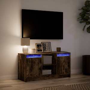 TV skříňka s LED kouřový dub 100 x 34 x 50 cm kompozitní dřevo - obrázek 5