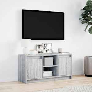 TV skříňka s LED šedá sonoma 100 x 34 x 50 cm kompozitní dřevo - obrázek 4