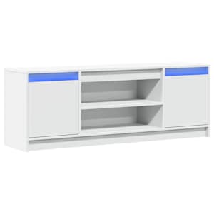 TV skříňka s LED bílá 139,5 x 34 x 50 cm kompozitní dřevo - obrázek 3