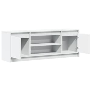 TV skříňka s LED bílá 139,5 x 34 x 50 cm kompozitní dřevo - obrázek 9