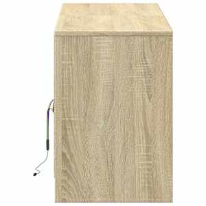TV skříňka s LED dub sonoma 139,5 x 34 x 50 cm kompozitní dřevo - obrázek 7