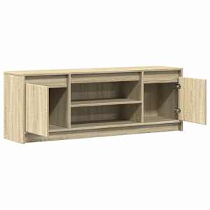 TV skříňka s LED dub sonoma 139,5 x 34 x 50 cm kompozitní dřevo - obrázek 9
