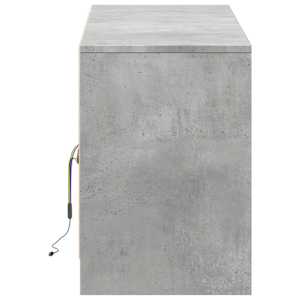 TV skříňka s LED betonově šedá 139,5x34x50 cm kompozitní dřevo - obrázek 7