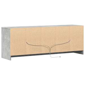 TV skříňka s LED betonově šedá 139,5x34x50 cm kompozitní dřevo - obrázek 8