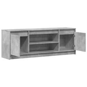 TV skříňka s LED betonově šedá 139,5x34x50 cm kompozitní dřevo - obrázek 9