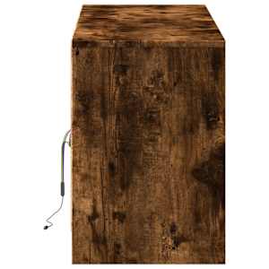 TV skříňka s LED kouřový dub 139,5x34x50 cm kompozitní dřevo - obrázek 7