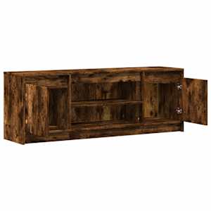 TV skříňka s LED kouřový dub 139,5x34x50 cm kompozitní dřevo - obrázek 9