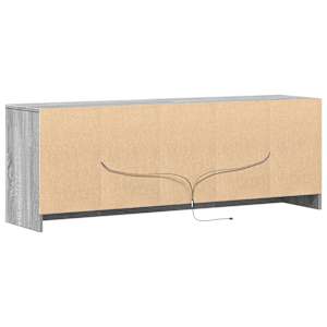 TV skříňka s LED šedá sonoma 139,5x34x50 cm kompozitní dřevo - obrázek 8