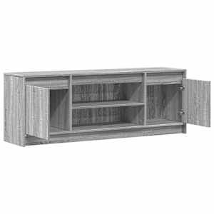 TV skříňka s LED šedá sonoma 139,5x34x50 cm kompozitní dřevo - obrázek 9