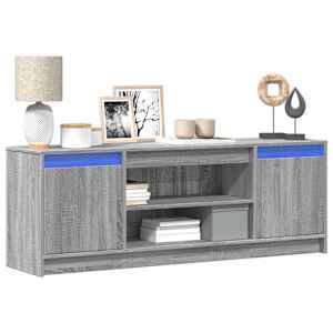 TV skříňka s LED šedá sonoma 139,5x34x50 cm kompozitní dřevo