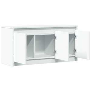TV skříňka s LED bílá 100 x 34 x 50 cm kompozitní dřevo - obrázek 9