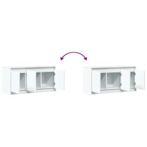 TV skříňka s LED bílá 100 x 34 x 50 cm kompozitní dřevo - obrázek 10