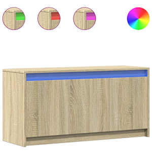TV skříňka s LED dub sonoma 100 x 34 x 50 cm kompozitní dřevo - obrázek 2