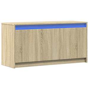 TV skříňka s LED dub sonoma 100 x 34 x 50 cm kompozitní dřevo - obrázek 3